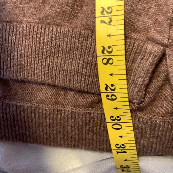 Wallace chocolate Brown shirt sweater tunic lambs wool cashmere rabbit xs - Picture 5 of 8